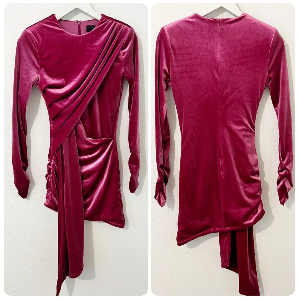 MICHAEL COSTELLO x REVOLVE Hollie Mini Dress in Magenta XS